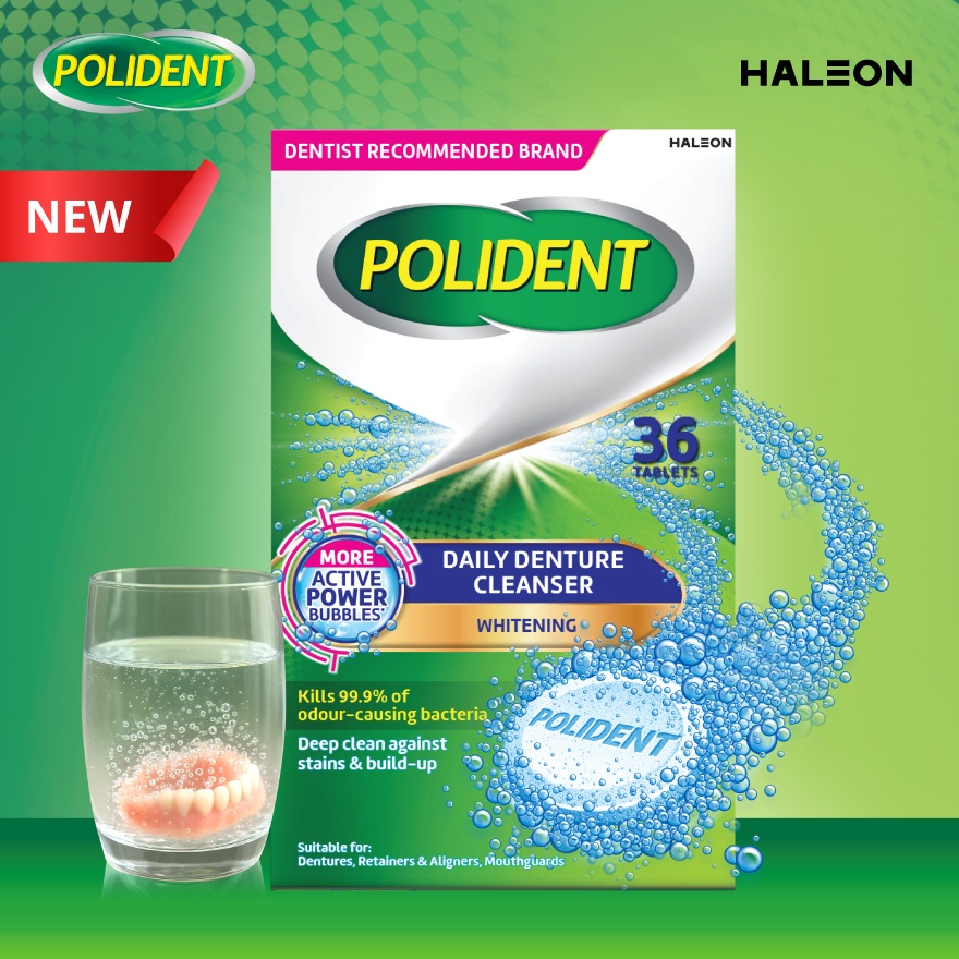 Polident Cleanser Overnight Whitening image