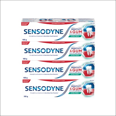 SENSODYNE - Sensitive & Gum Extra Fresh Toothpaste 100g Bundle image