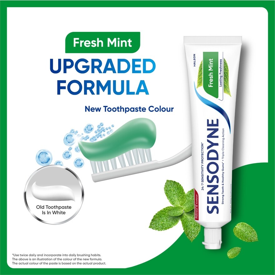 Fresh Mint Sensitive Teeth Toothpaste 100g x 2 bundle