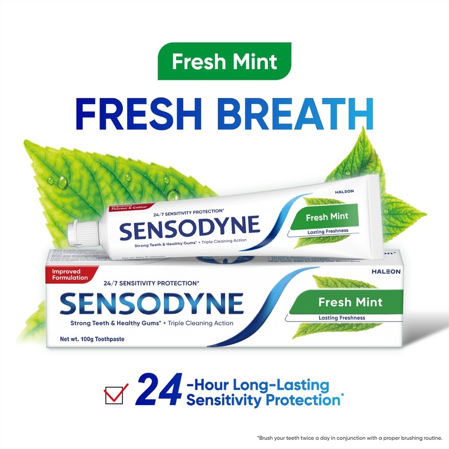 Fresh Mint Sensitive Teeth Toothpaste 100g x 2 bundle