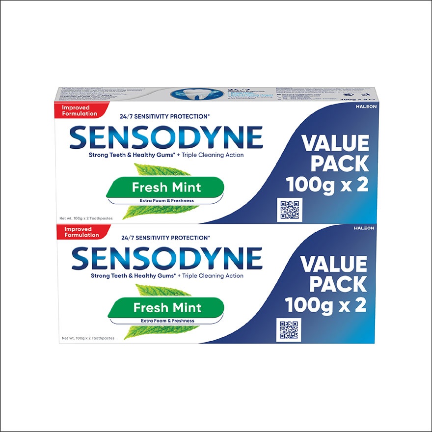 Fresh Mint Sensitive Teeth Toothpaste 100g x 2 bundle