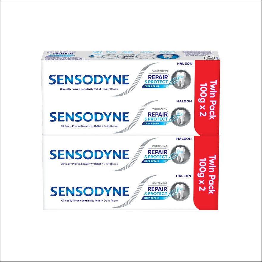 Repair and Protect Whitening Sensitive Toothpaste 2x100g Bundle image