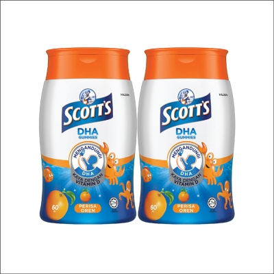 SCOTT'S - DHA Omega 3 Gummies Orange Brain Support 60S