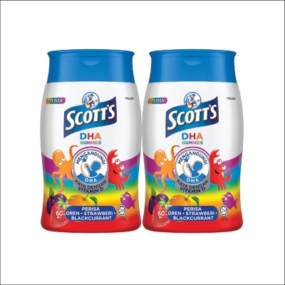 SCOTT'S - DHA Omega 3 Gummies Assorted Brain Support 60S
