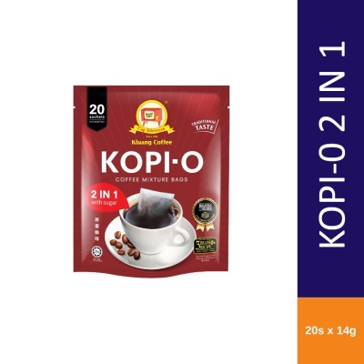 CAP TV Kluang Coffee Kopi O 2 in 1 20x14g image