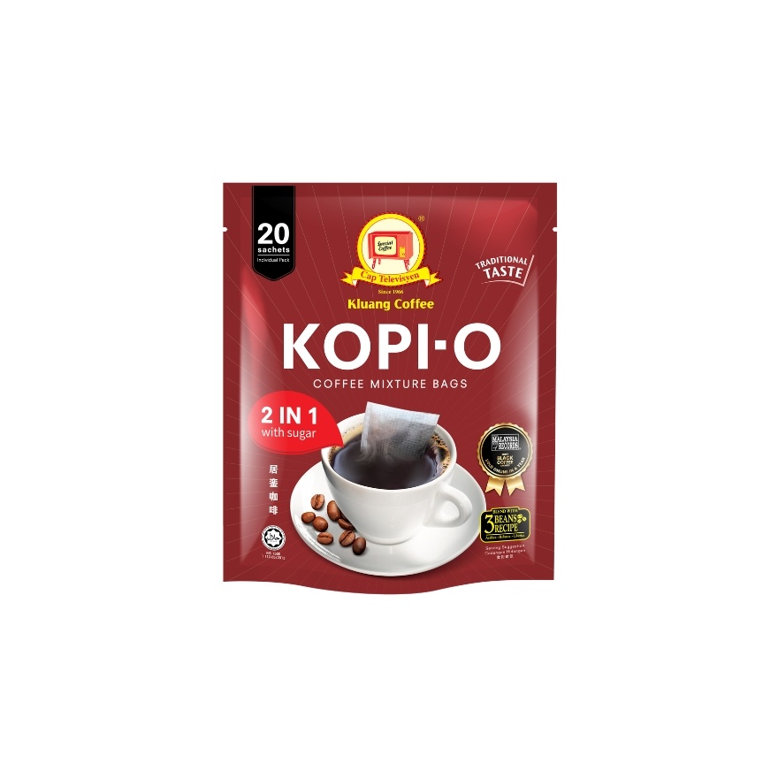 Kluang Coffee Kopi O 2 in 1 20x14g image