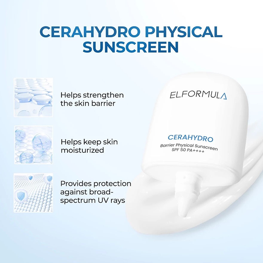CeraHydro Barrier Physical Sunscreen SPF 50 PA++++ 50ml image