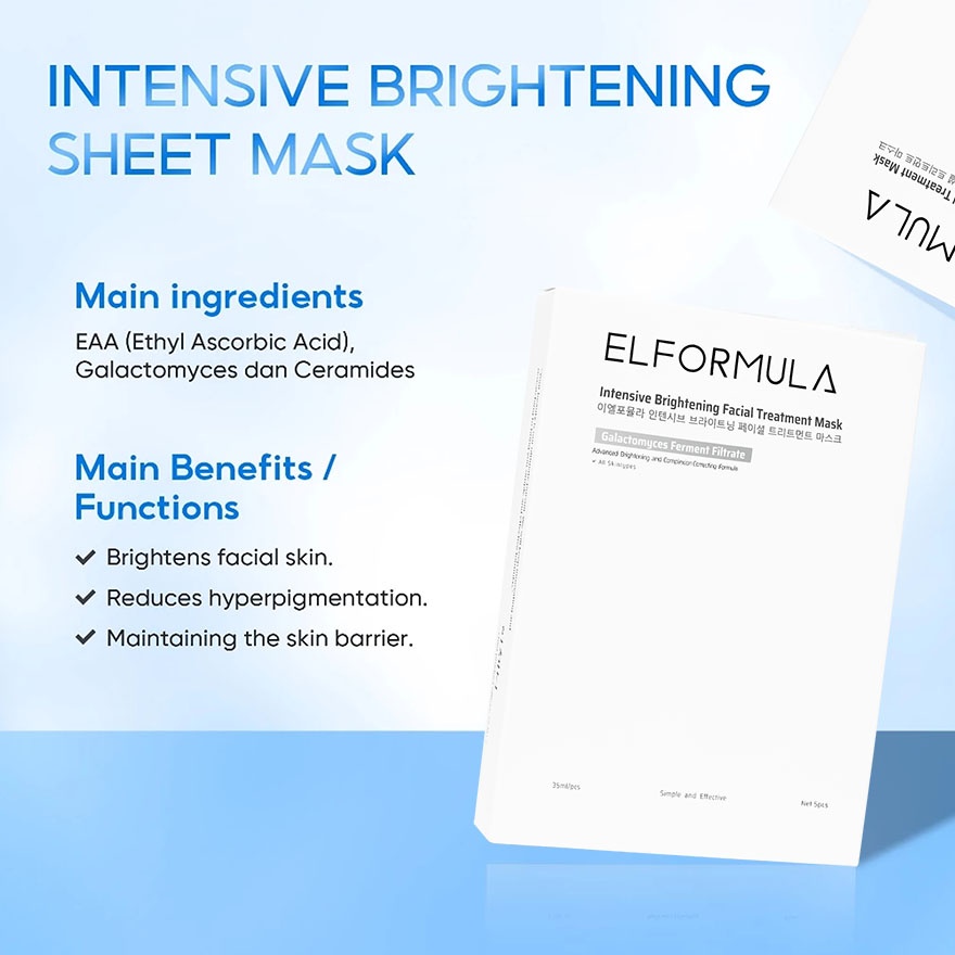 Intensive Brightening Facial Treatment Sheet 5pcs image