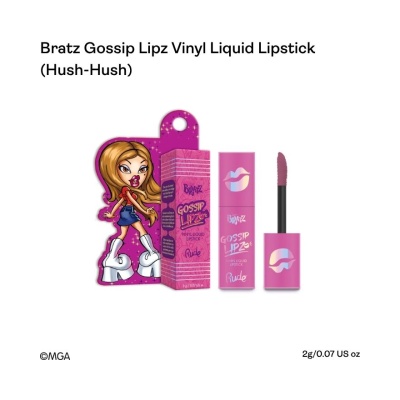 RUDE COSMETIC Bratz Gossip Lipz Vinyl Liquid Lipstick Hush Hush image