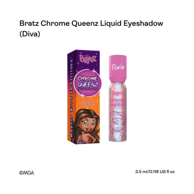 RUDE COSMETIC Bratz Chrome Queenz Liquid Eyeshadow Diva image