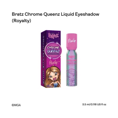 RUDE COSMETIC Bratz Chrome Queenz Liquid Eyeshadow Royalty image