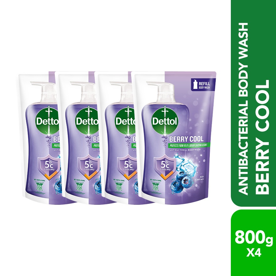 Shower Gel Rf Berry Cool 800ML X 4