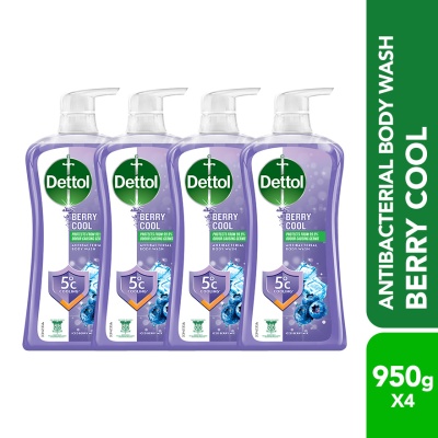 DETTOL SHW BERRY COOL 950ML X 4 image