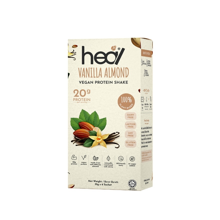 Vanilla Almond Vegan Protein Shake 35g 6s image