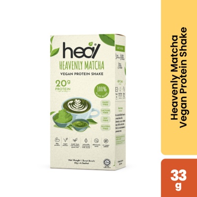 HEAL NUTRITION - Heavenly Matcha Vegan Protein Shake 33g 6s image