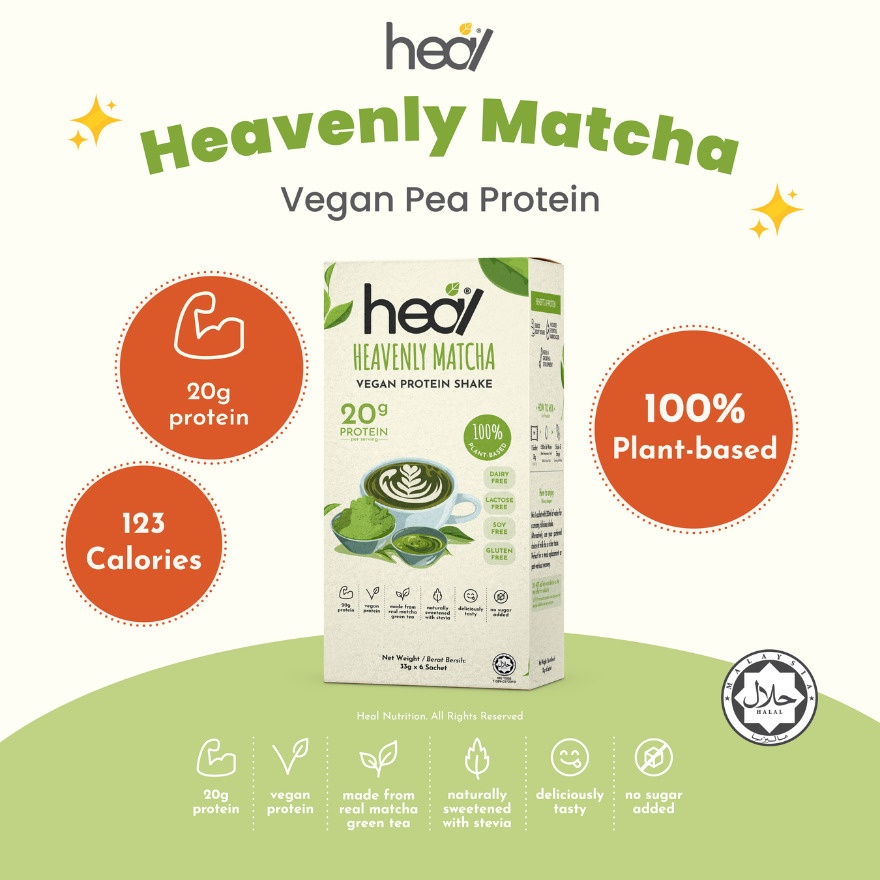 Heavenly Matcha Vegan Protein Shake 33g 6s image
