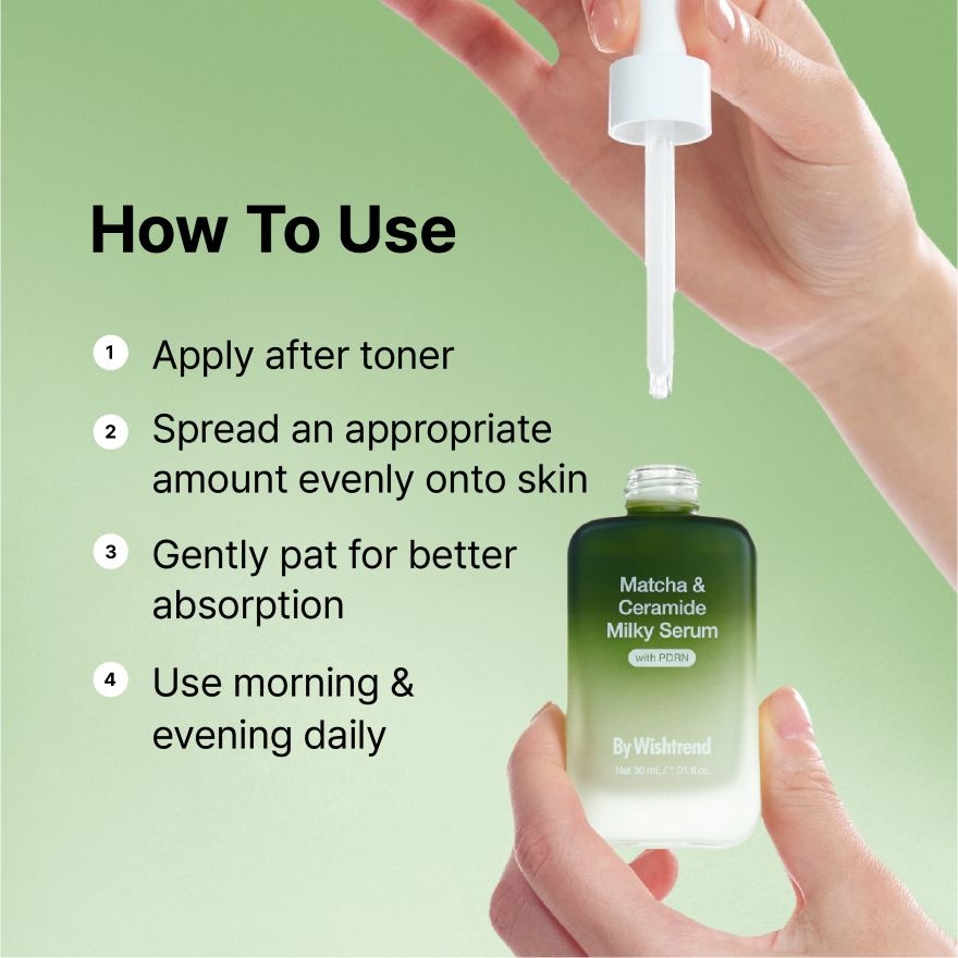 Matcha & Ceramide Milky Serum 30ml image
