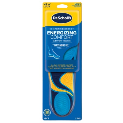 DR SCHOLL'S - Comfort & Energy Energizing Comfort Everyday Insoles with Massaging Gel - Men  1 pair image