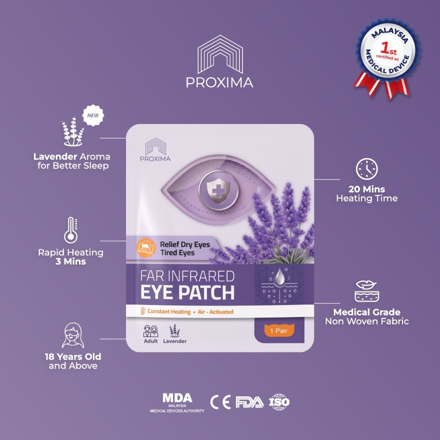 Far Infrared Lavender Eye Patch Adult 5s image
