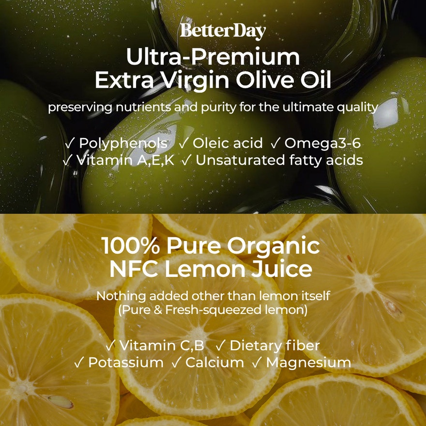 Olive Lemon Extra Virgin Olive Oil Wellness Drink image