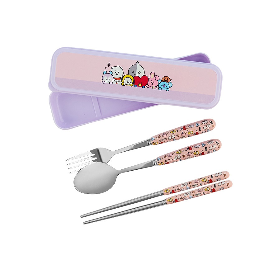 Cutlery Set Pink 1s