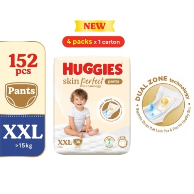 HUGGIES - Skin Perfect Pants Diaper XXL 38s (4 Packs) - Dual Zone Technology For Healthy Skin image