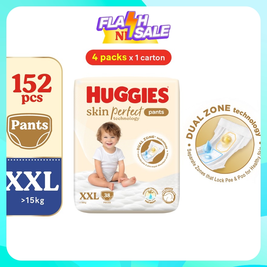Skin Perfect Pants Diaper XXL 38s (4 Packs) Dual Zone Technology For Healthy Skin image
