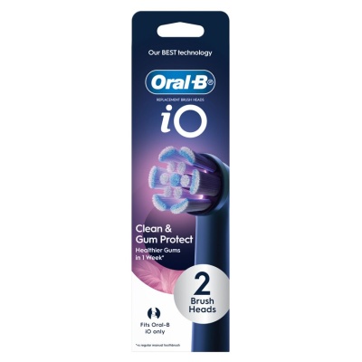 ORAL-B IO Refills Black Clean & Gum Protect 2s