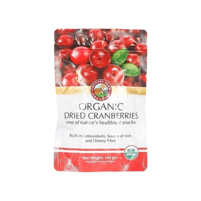 COUNTRY FARM - Organic Dried Cranberries 100g image