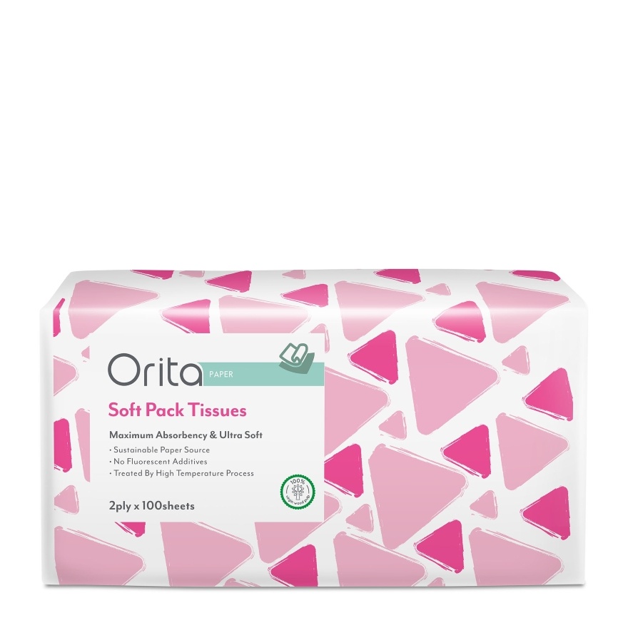 Soft Pack Tissue 2ply x 100sheets x 5packs