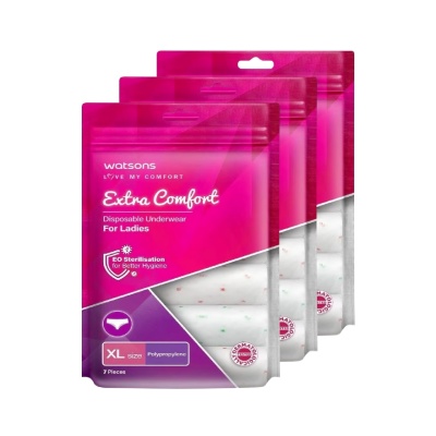 WATSONS - Extra Comfort Disposable Underwear PP Ladies XL 7s x 3 pack