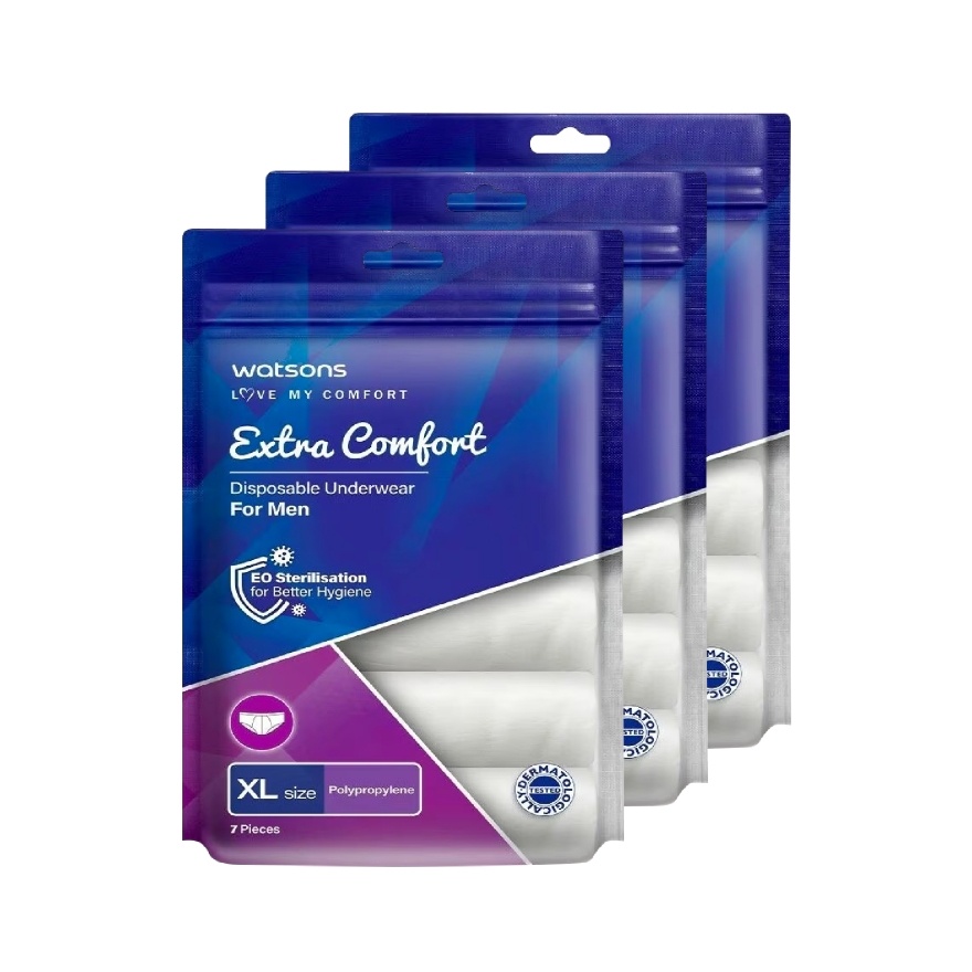 Extra Comfort Disposable Underwear PP Men XL 7s x 3 pack