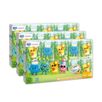 WATSONS - Velvet Mini Hankies 3ply x 10sheets x 20s x 3 pack