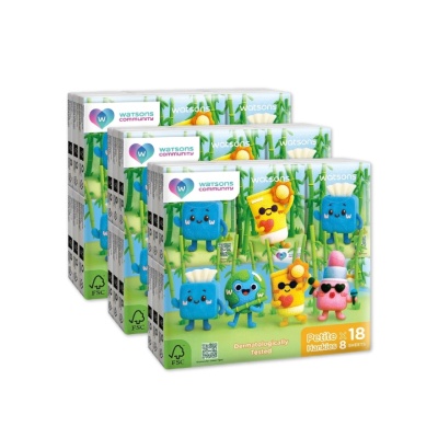 WATSONS - Velvet Petite Hankies 3ply x 8 sheets x 18s x 3 pack image