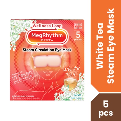 MEG RHYTHM Steam Eye Mask White Tea 5S image