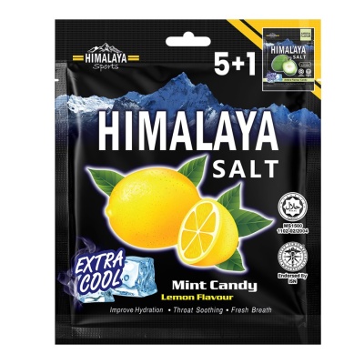 HIMALAYA SPORTS Extra Cool Lemon Flavor Mint Candy 75g FOC Ambra 15g image