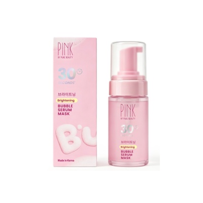 PINK BY PURE BEAUTY Brightening Bubble Serum Mask 95ml image