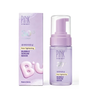 PINK BY PURE BEAUTY Pore Tightening Bubble Serum Mask 95ml image