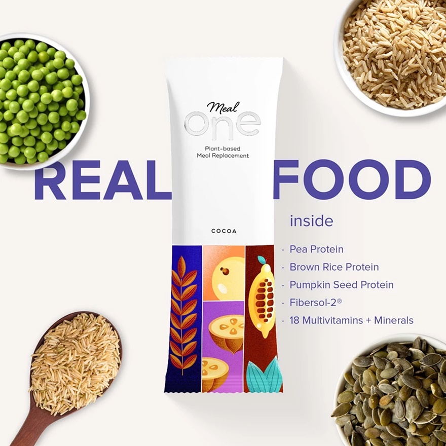 MealOne Vanilla Plant Based Meal Replacement (10 Sachets) image
