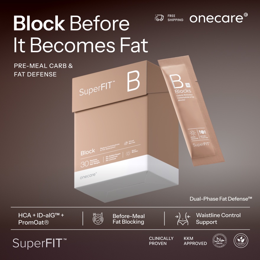 SuperFIT Block Dual Action Calorie & Fat Blocking Supplement (30 Sachets) image