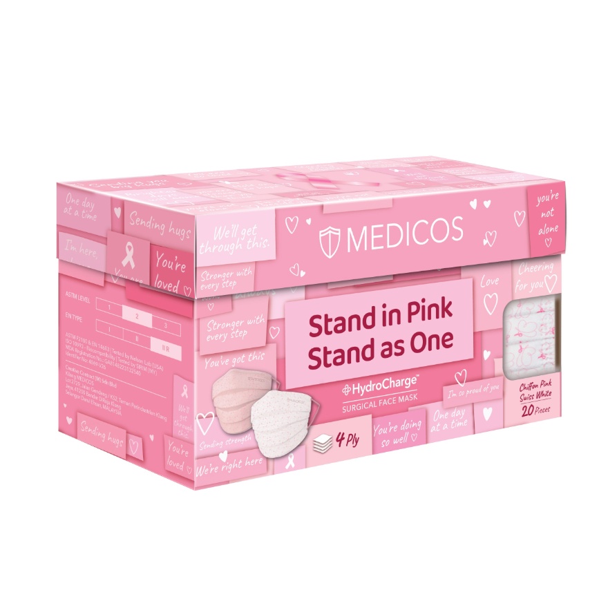 4ply Hydrocharge Regular Fit Pink Ribbon 20's image