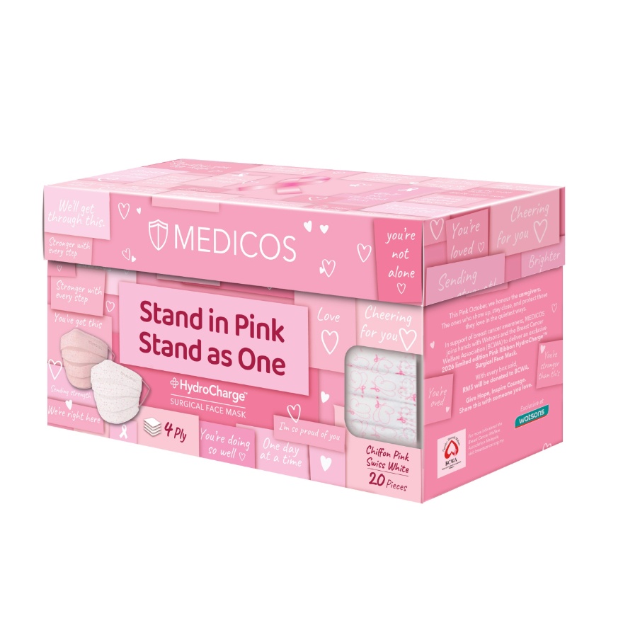 4ply Hydrocharge Regular Fit Pink Ribbon 20's image