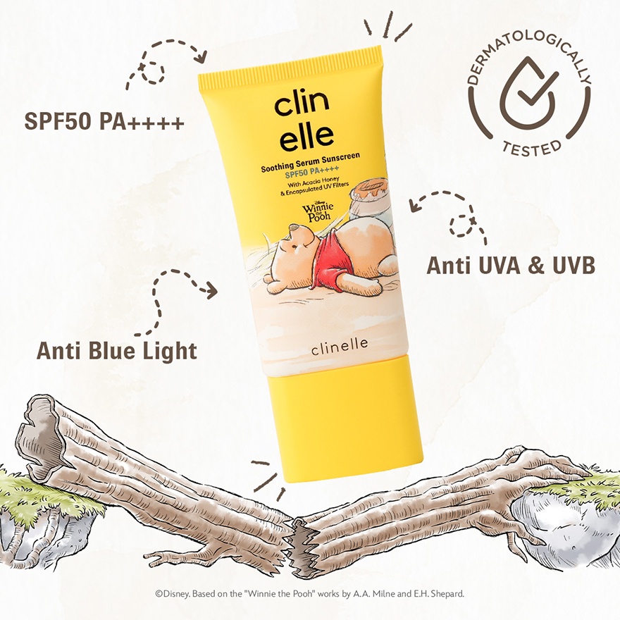 Disney Winnie the Pooh Soothing Serum Sunscreen SPF50 PA++++ 50ML image