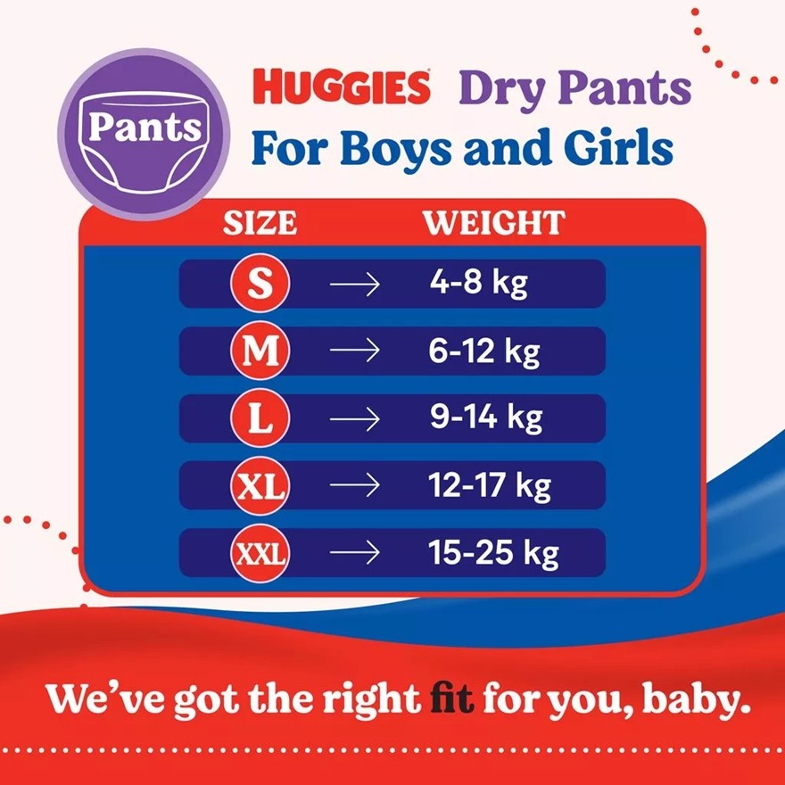 Dry Pants Diapers Value Twin Pack XL (40SX2) Absorbent and dry diapers for baby image