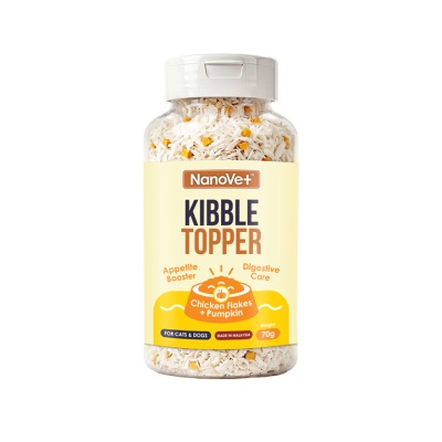 NANOVET Kibble Topper Chicken Flakes + Pumpkin 70g image