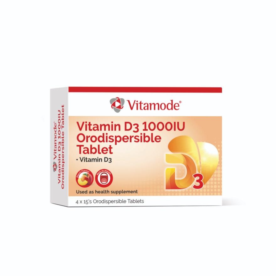 Vitamin D3 1000IU Orodispersible Tablet 60s image