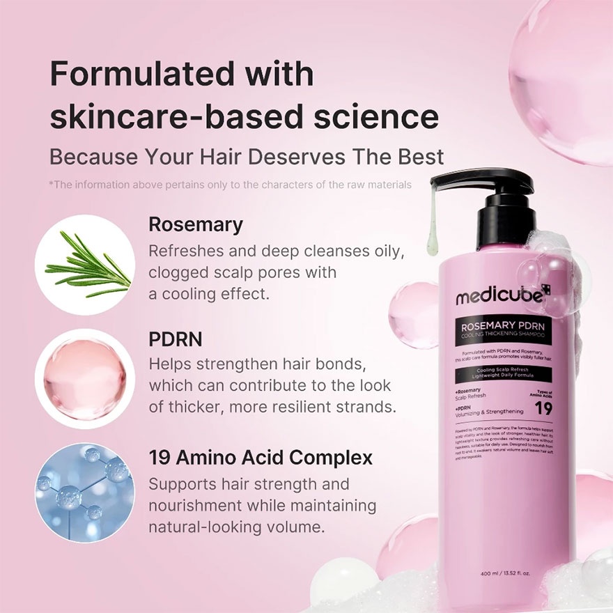 Rosemary PDRN Cooling Thickening Shampoo 400ml image