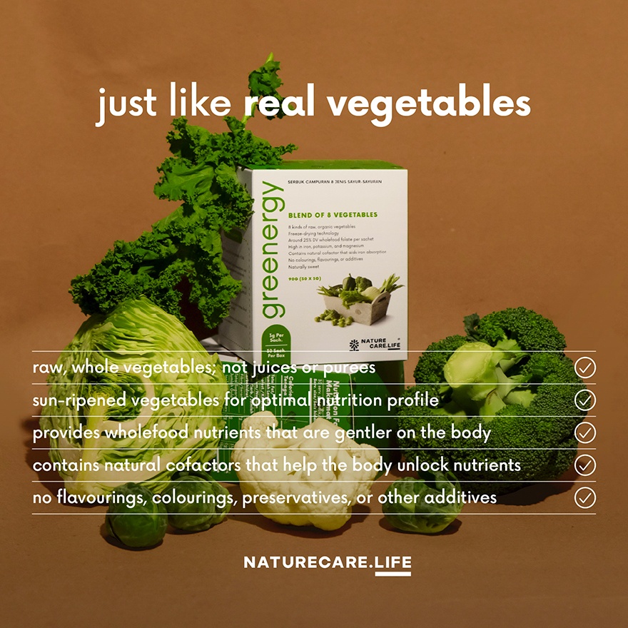 Greenergy Blend of 8 Freeze Dried Greens 30x3g image