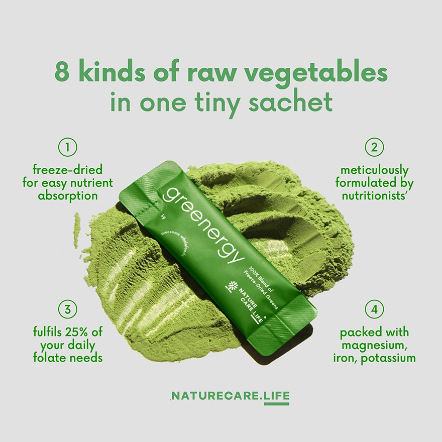 Greenergy Blend of 8 Freeze Dried Greens 30x3g image