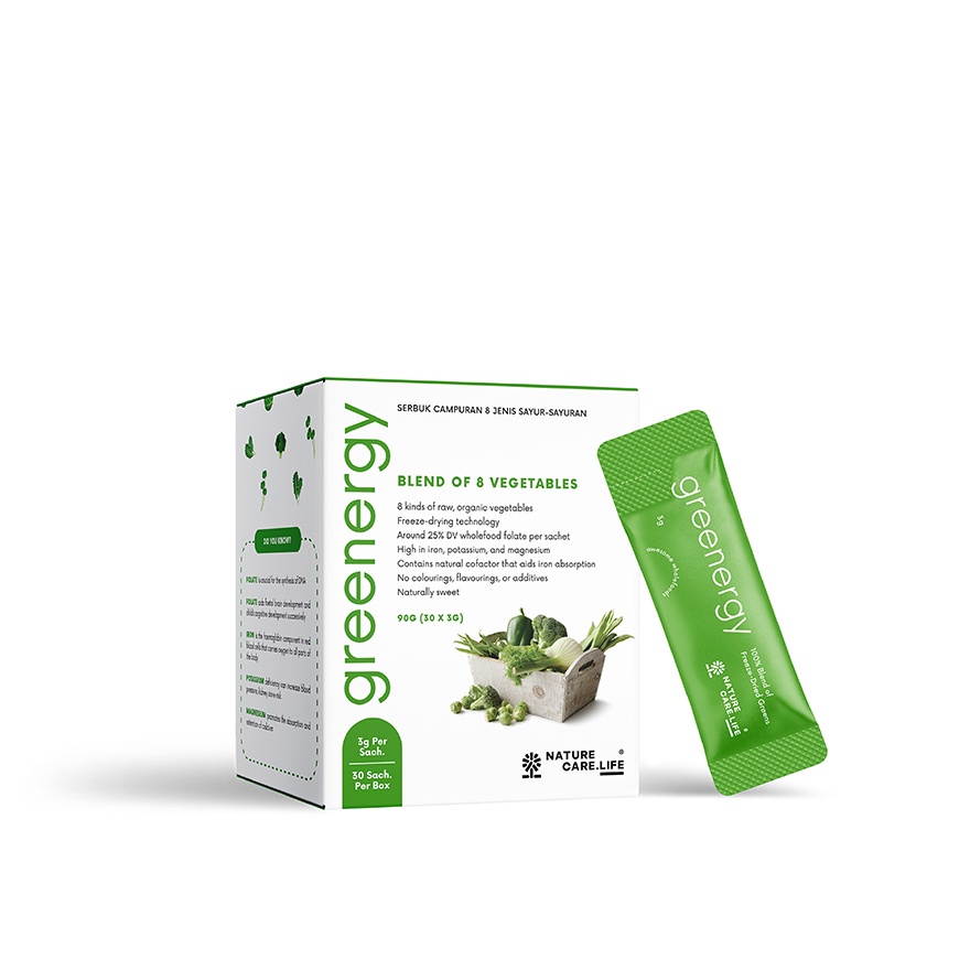 Greenergy Blend of 8 Freeze Dried Greens 30x3g image